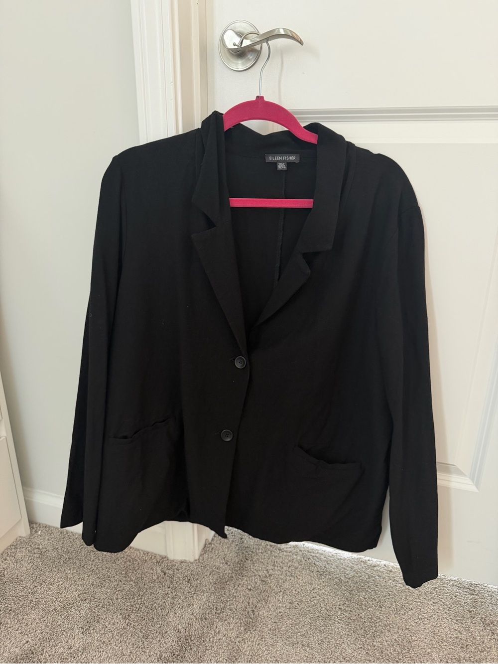 Eileen Fisher Black Relaxed Blazer